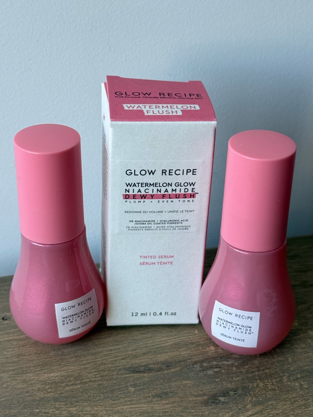 2 Brand New Watermelon Glow Niacinamide Dewy Flush Serums